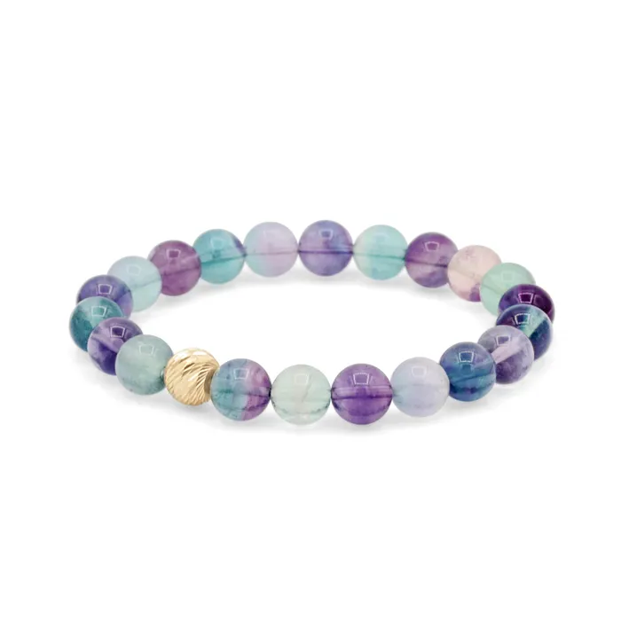 Bracelets AAAA Fluorite Bracelet Earthly Abundance