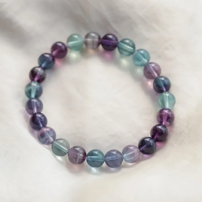 Bracelets AAAA Fluorite Bracelet Earthly Abundance