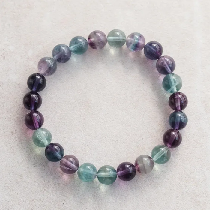 Bracelets AAAA Fluorite Bracelet Earthly Abundance