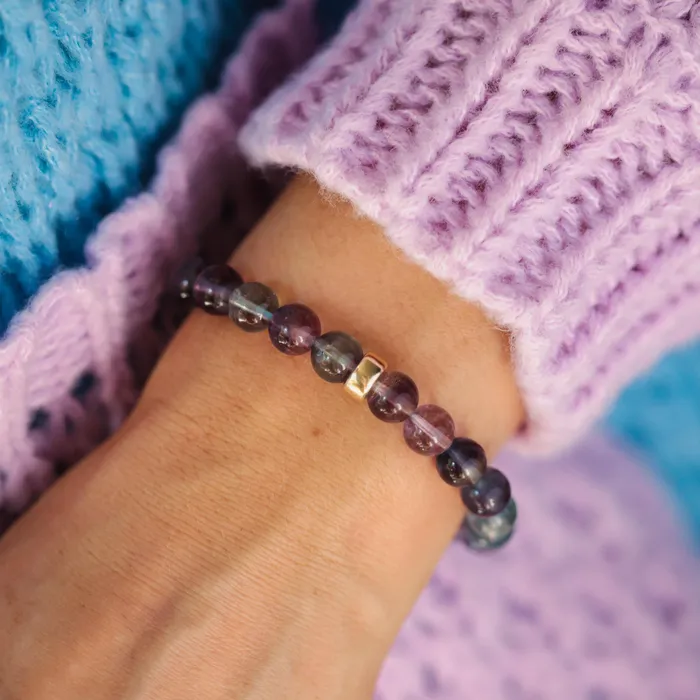 Bracelets AAAA Fluorite Bracelet Earthly Abundance