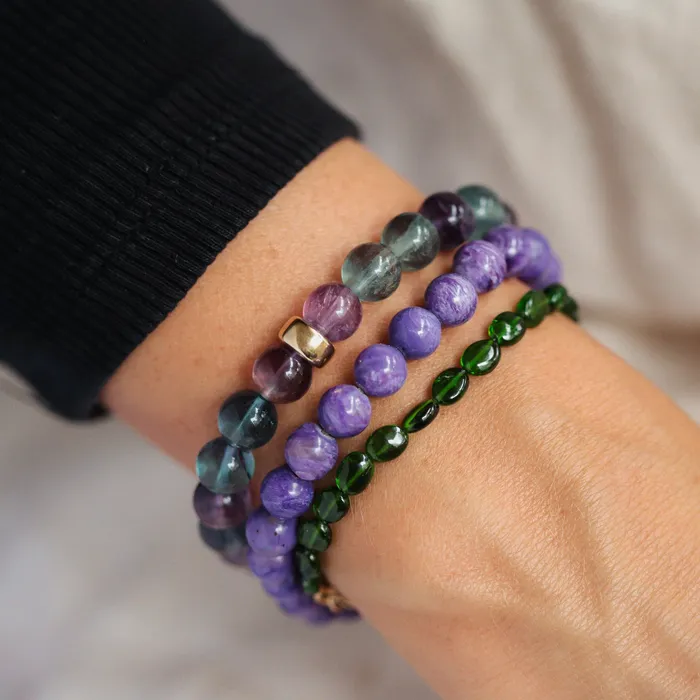 Bracelets AAAA Fluorite Bracelet Earthly Abundance