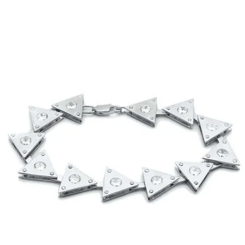 Bracelets Alamode LO2013 Matte Rhodium Rhodium Brass Bracelet with AAA Grade CZ in Clear Bracelets Alamode LO2013 Matte Rhodium Rhodium Brass Bracelet with AAA Grade CZ in Clear