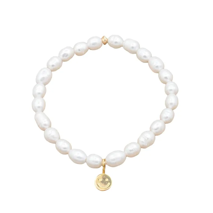 Bracelets Happy Face Freshwater Pearl bracelet Earthly Abundance
