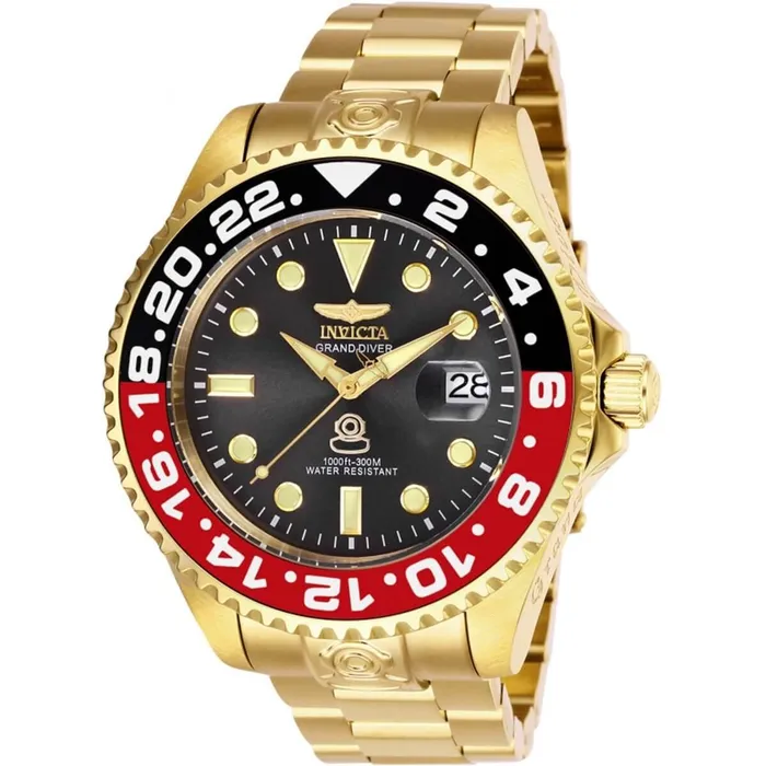 Bracelets Invicta Invicta Mens Automatic Watch Pro Diver Charcoal Dial Yellow Gold Bracelet 27970 Bracelets Invicta Invicta Mens Automatic Watch Pro Diver Charcoal Dial Yellow Gold Bracelet 27970