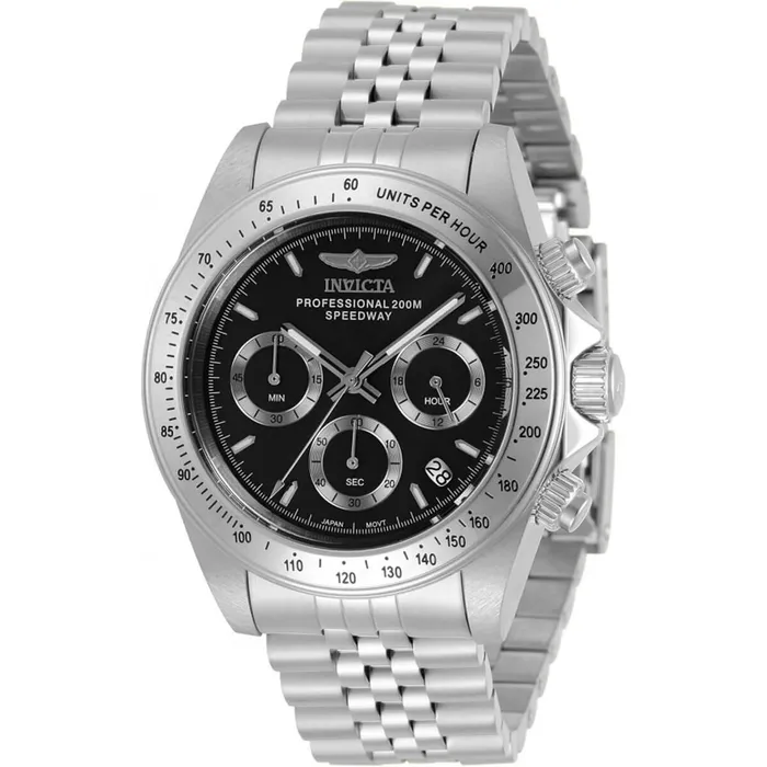 Bracelets Invicta Invicta Mens Chronograph Watch Speedway Silver and Black Dial Bracelet 30989 Bracelets Invicta Invicta Mens Chronograph Watch Speedway Silver and Black Dial Bracelet 30989