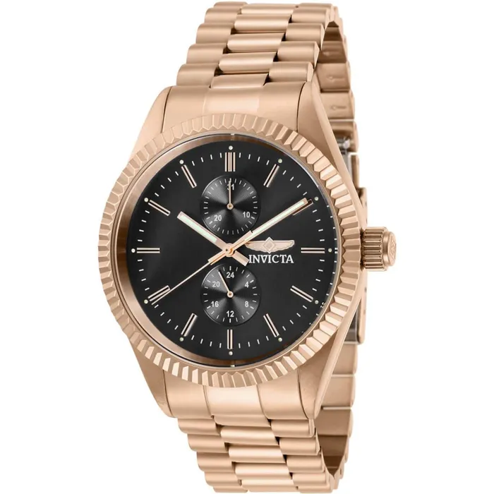 Bracelets Invicta Invicta Mens Quartz Watch Specialty Charcoal Dial Rose Gold Bracelet 29432 Bracelets Invicta Invicta Mens Quartz Watch Specialty Charcoal Dial Rose Gold Bracelet 29432