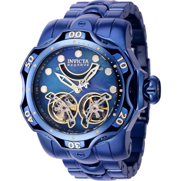 Bracelets Invicta Invicta Mens Watch Reserve Venom Power Reserve Dark Blue Steel Bracelet 40058 Bracelets Invicta Invicta Mens Watch Reserve Venom Power Reserve Dark Blue Steel Bracelet 40058
