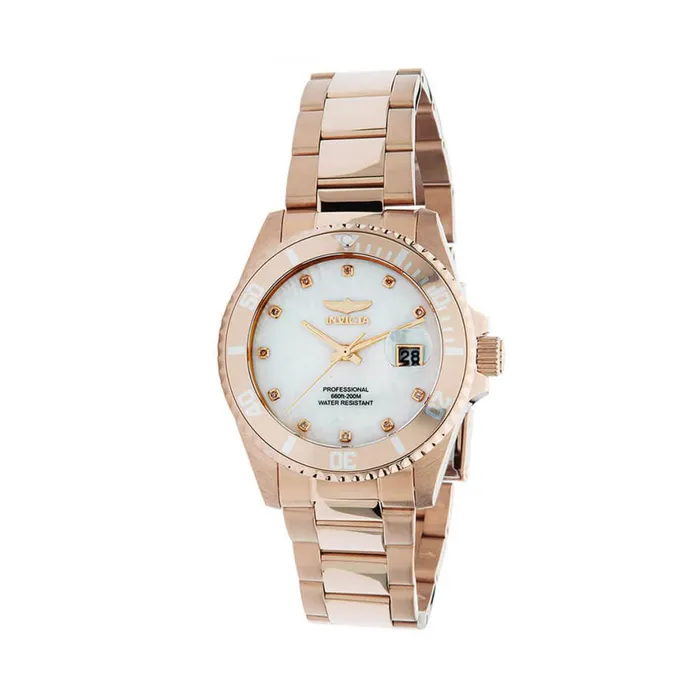 Bracelets Invicta Invicta Womens Quartz Watch Angel MOP Dial Rose Gold Bracelet Diamond 30942 Bracelets Invicta Invicta Womens Quartz Watch Angel MOP Dial Rose Gold Bracelet Diamond 30942