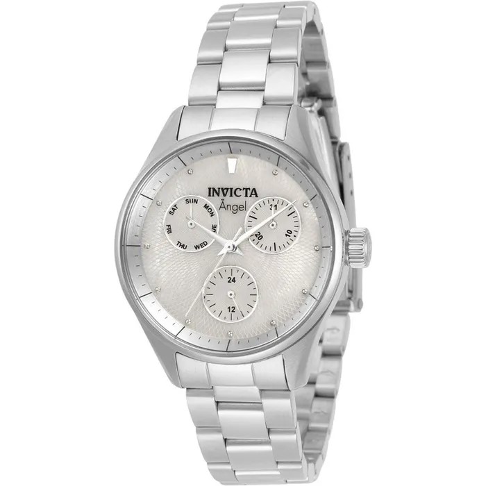 Bracelets Invicta Invicta Womens Watch Angel Quartz White MOP Dial Stainless Steel Bracelet 31362 Bracelets Invicta Invicta Womens Watch Angel Quartz White MOP Dial Stainless Steel Bracelet 31362