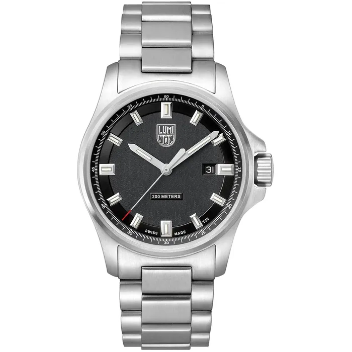 Bracelets Luminox Luminox Mens Watch Recon Date Black Dial Silver Steel Bracelet Quartz XL1832 Bracelets Luminox Luminox Mens Watch Recon Date Black Dial Silver Steel Bracelet Quartz XL1832