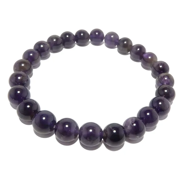 Bracelets Satin Crystals Amethyst Bracelet Deep Purple Divinity Beads