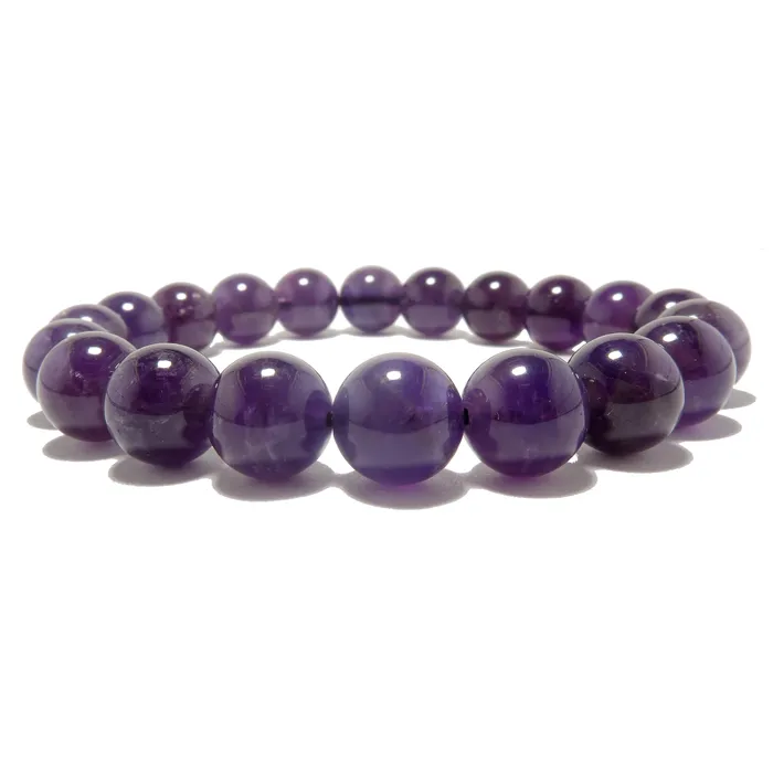 Bracelets Satin Crystals Amethyst Bracelet Deep Purple Divinity Beads