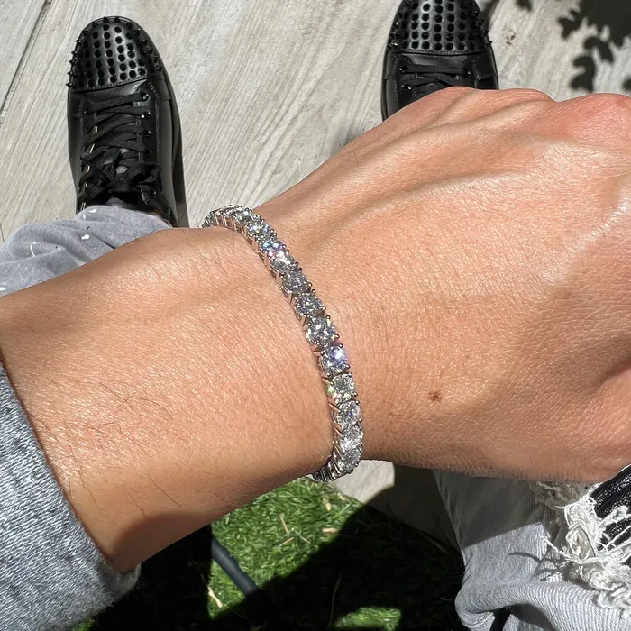 Bracelets VVS jewelry 14k Gold Moissanite Tennis Bracelet Facebook Deal