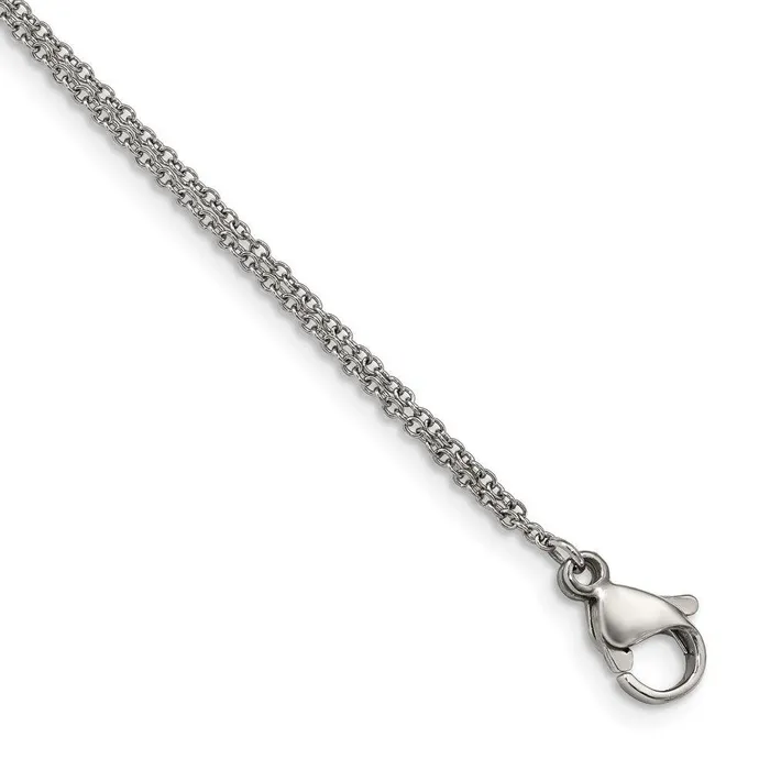 Chisel Bracelets Stainless Steel Polished with CZ Infinity Symbol 625in w2in ext Bracelet Chisel Bracelets Stainless Steel Polished with CZ Infinity Symbol 625in w2in ext Bracelet