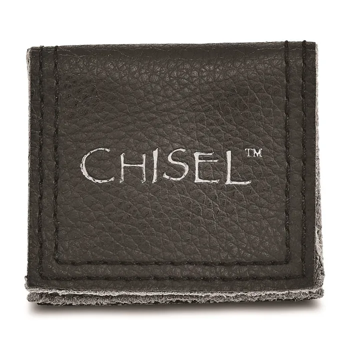 Chisel Rings Titanium 9mm Black IPplated Brushed Polished Band TB268 Chisel Rings Titanium 9mm Black IPplated Brushed Polished Band TB268