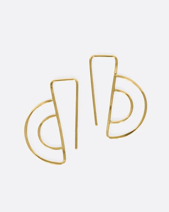 CHRISTINE FAIL Earrings Small Parallel Hook Earrings