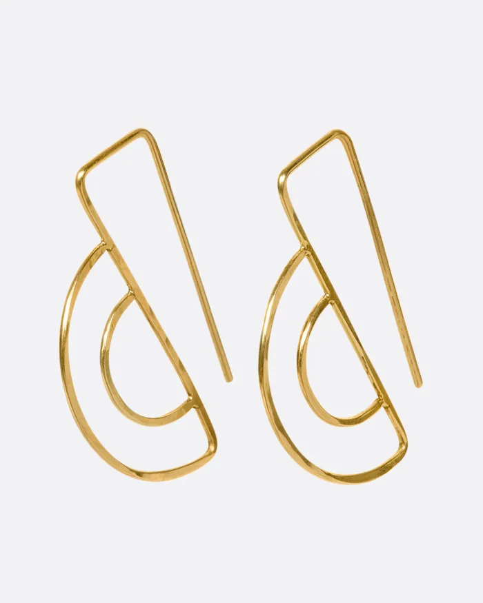 CHRISTINE FAIL Earrings Small Parallel Hook Earrings