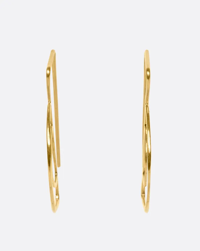 CHRISTINE FAIL Earrings Small Parallel Hook Earrings