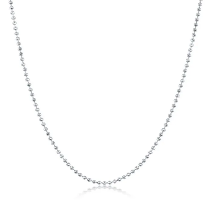 Classic Bracelets Sterling Silver 16mm Bead Bracelet 7