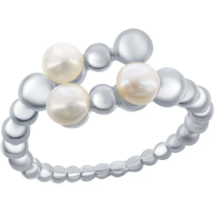Classic Womens Ring Sterling Silver Fwp and Shiny Beaded Open Size 7 W26877 Classic Rings Classic Womens Ring Sterling Silver Fwp and Shiny Beaded Open Size 7 W26877 Classic Rings
