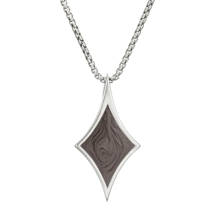 closebymejewelry Diamond Cremation Necklace in Sterling Silver Necklaces
