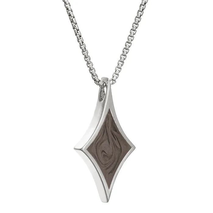 closebymejewelry Diamond Cremation Necklace in Sterling Silver Necklaces