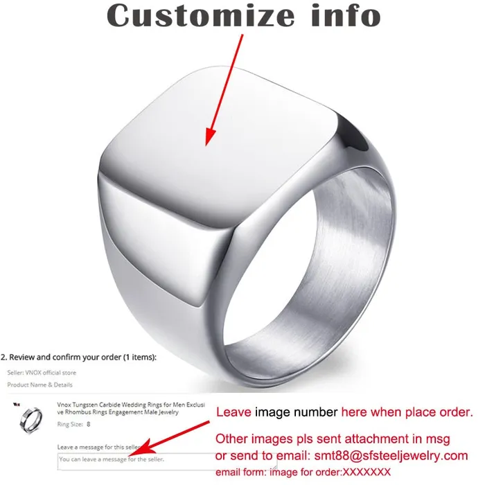 Custom Old English Initial Signet Ring VVS Jewelry Rings