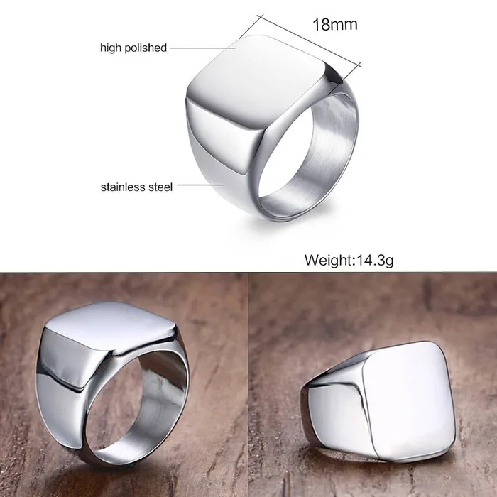 Custom Old English Initial Signet Ring VVS Jewelry Rings