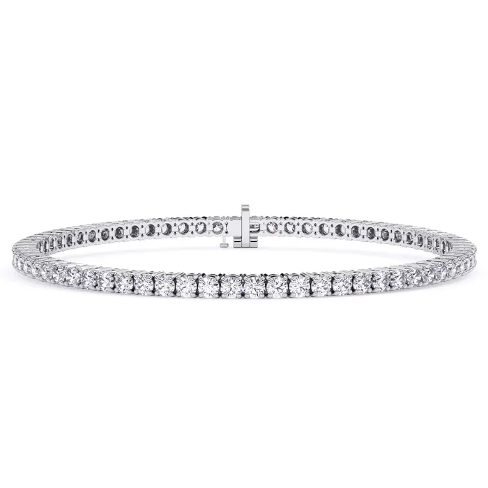 deBebians Bracelets 4 Carat Lab Grown Diamond Tennis Bracelet