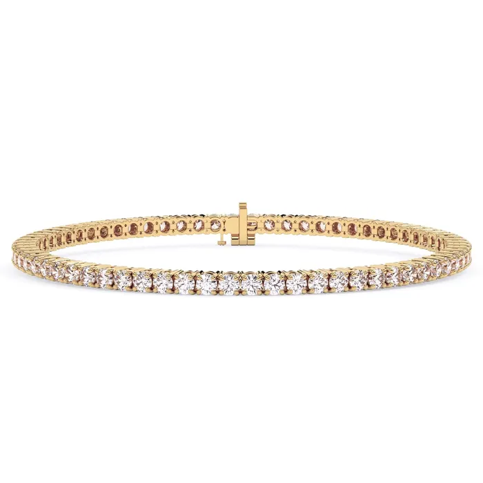deBebians Bracelets 4 Carat Lab Grown Diamond Tennis Bracelet