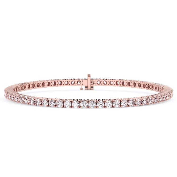 deBebians Bracelets 4 Carat Lab Grown Diamond Tennis Bracelet