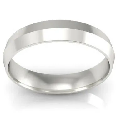 deBebians Knife Edge Wedding Ring 4mm Rings