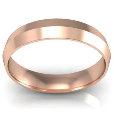 deBebians Knife Edge Wedding Ring 4mm Rings