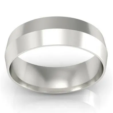 deBebians Rings 6mm Knife Edge Wedding Ring in 18Karat