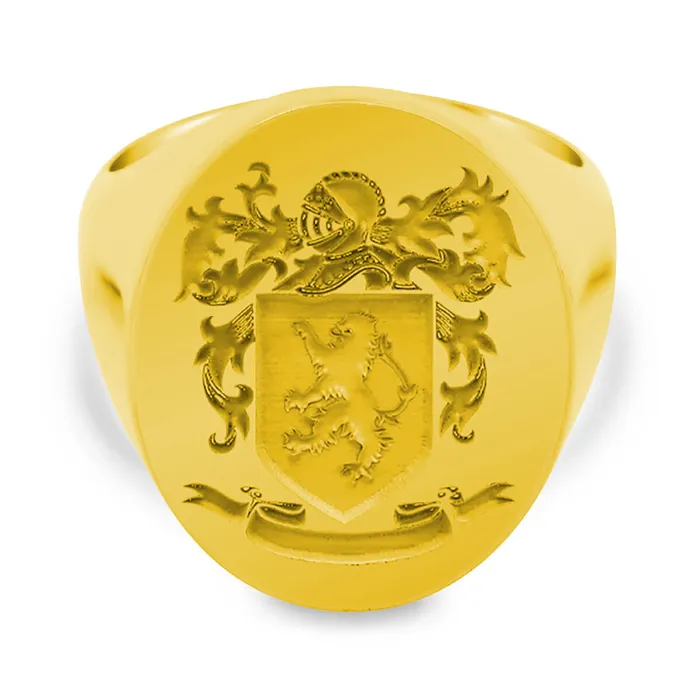 deBebians Rings Mens Oval Signet Ring Extra Large Laser Engraved Family Crest Logo deBebians Rings Mens Oval Signet Ring Extra Large Laser Engraved Family Crest Logo