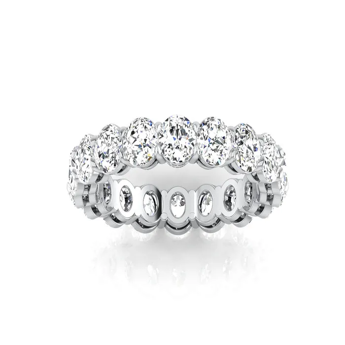 deBebians Rings Oval Lab Grown Diamond Eternity Ring 450cttw