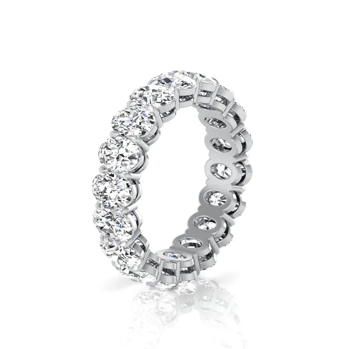 deBebians Rings Oval Lab Grown Diamond Eternity Ring 450cttw