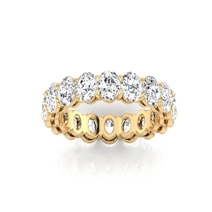 deBebians Rings Oval Lab Grown Diamond Eternity Ring 450cttw