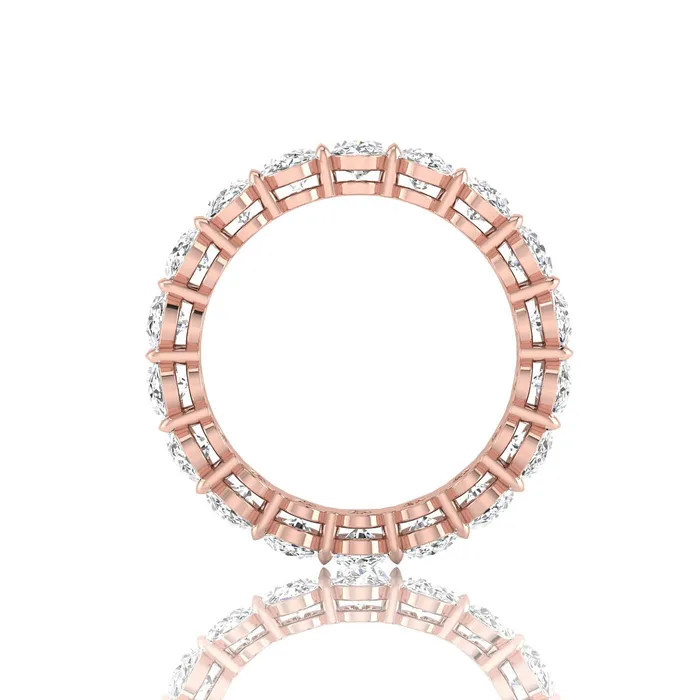 deBebians Rings Oval Lab Grown Diamond Eternity Ring 450cttw
