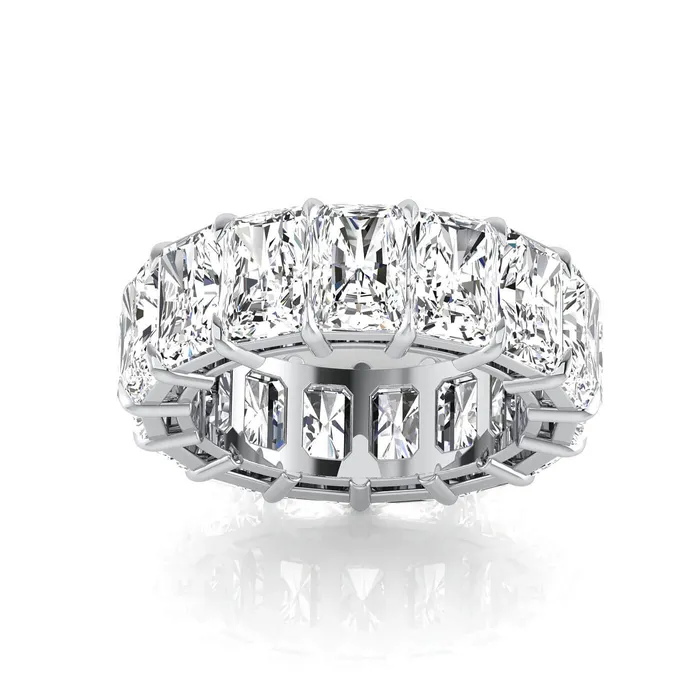 deBebians Rings Radiant Cut Lab Grown Diamond Eternity Ring 1125cttw