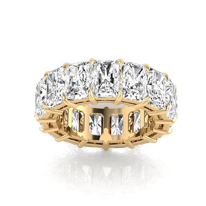 deBebians Rings Radiant Cut Lab Grown Diamond Eternity Ring 1125cttw