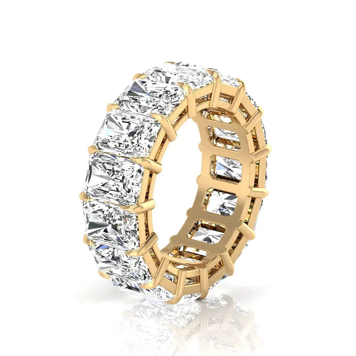deBebians Rings Radiant Cut Lab Grown Diamond Eternity Ring 1125cttw