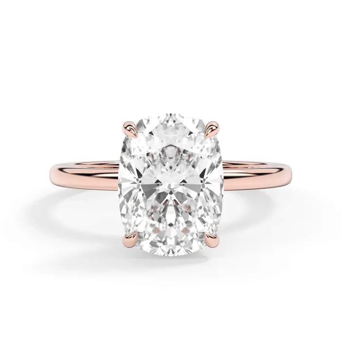 deBebians Rings Wrap Diamond Engagement Ring with Plain Band Yellow Wrap