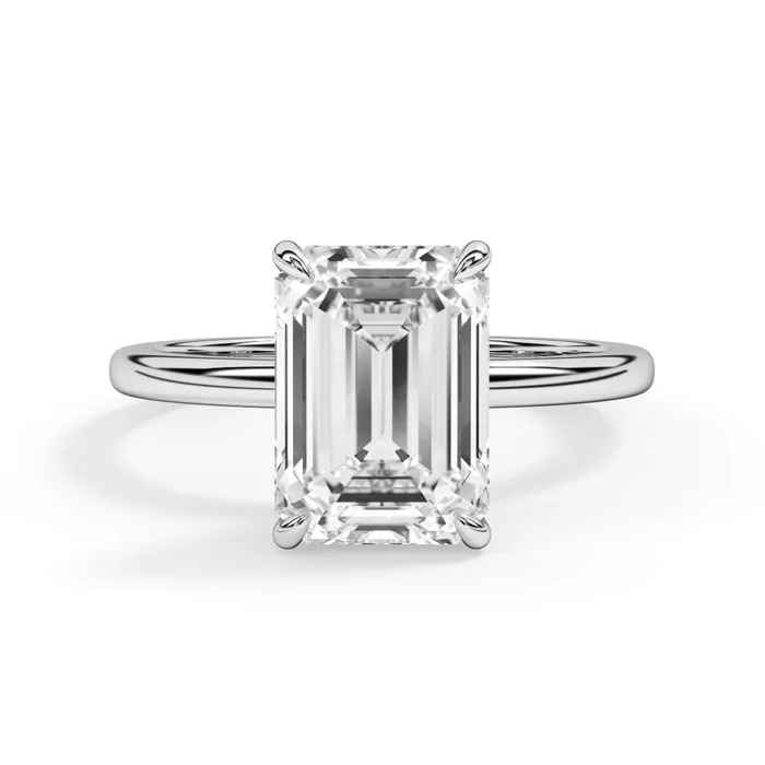 deBebians Rings Wrap Diamond Engagement Ring with Plain Band Yellow Wrap