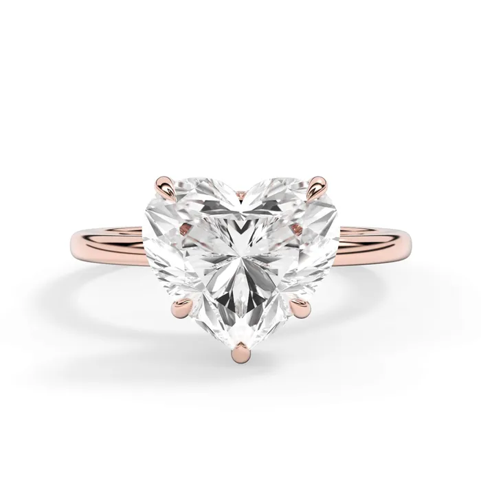 deBebians Rings Wrap Diamond Engagement Ring with Plain Band Yellow Wrap