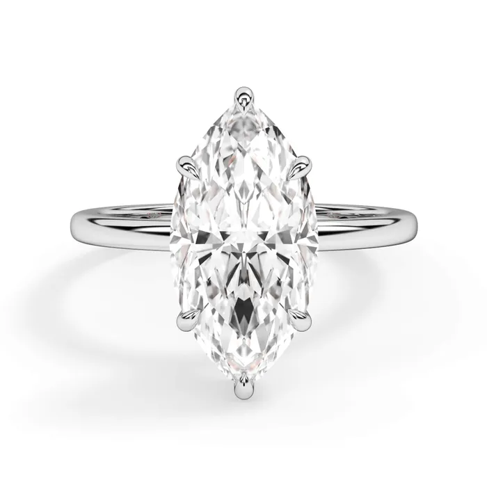 deBebians Rings Wrap Diamond Engagement Ring with Plain Band Yellow Wrap
