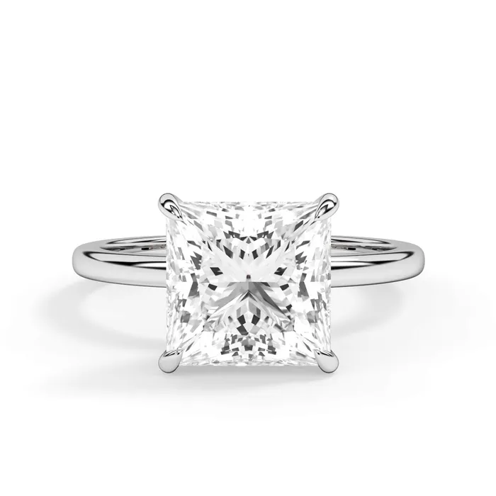 deBebians Rings Wrap Diamond Engagement Ring with Plain Band Yellow Wrap
