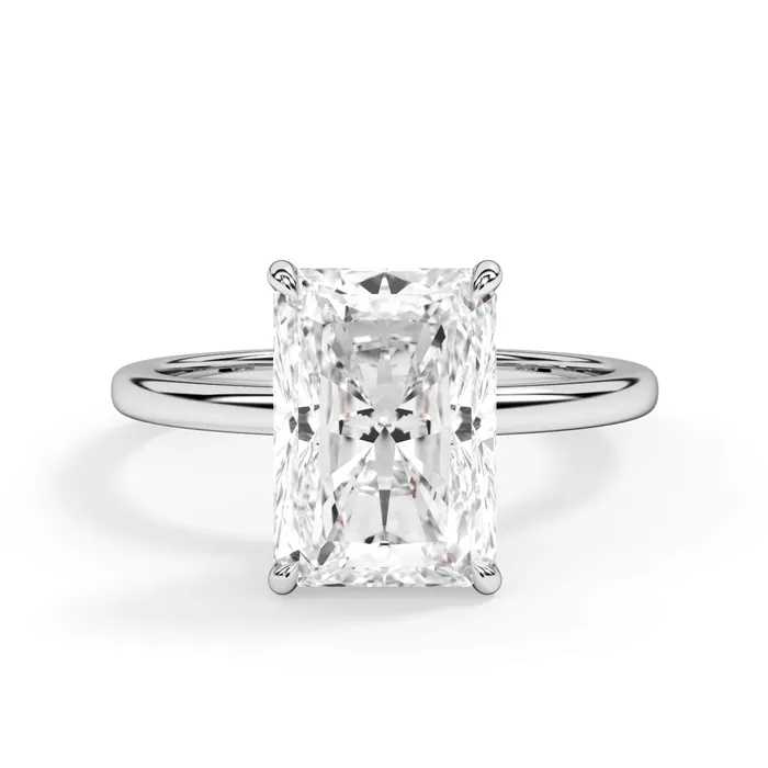 deBebians Rings Wrap Diamond Engagement Ring with Plain Band Yellow Wrap