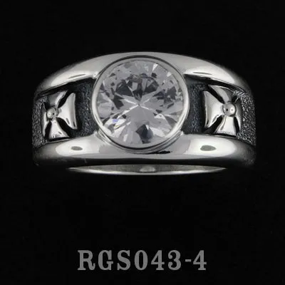 Double Cross Ring with Cubic Zirconium RGS04304 DCJ Rings