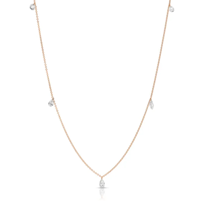 DRILLED DIAMOND NECKLACE Anita Ko Necklaces
